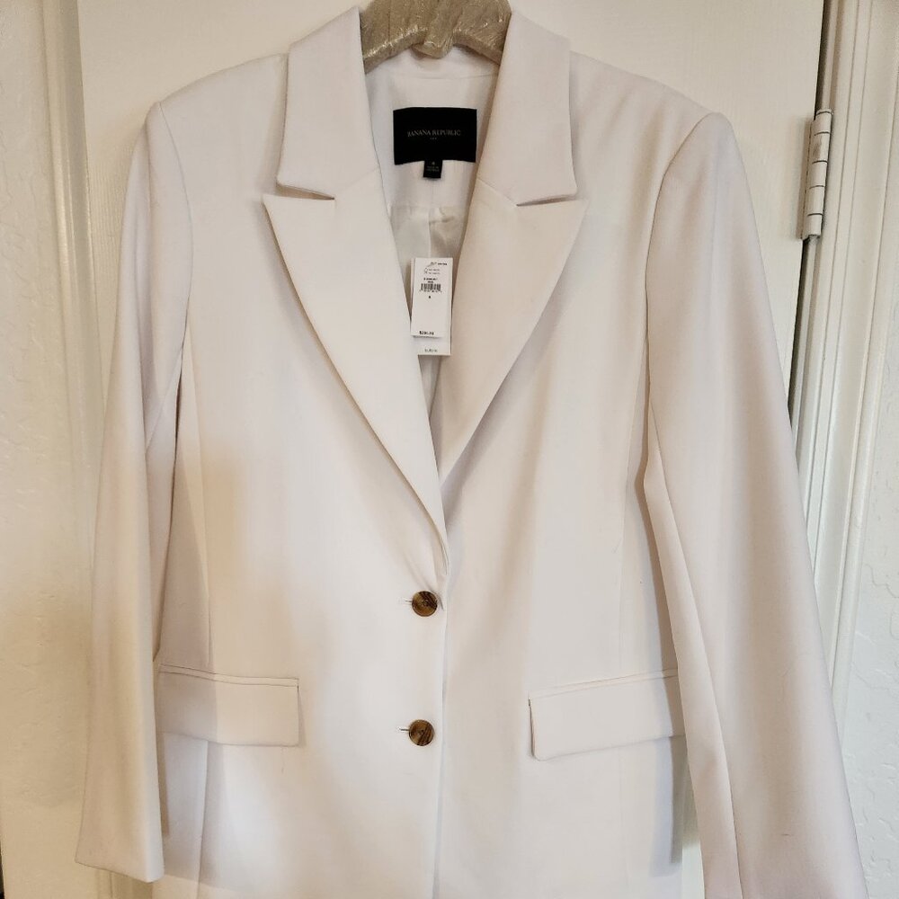 Banana Republic White Blazer NWT
